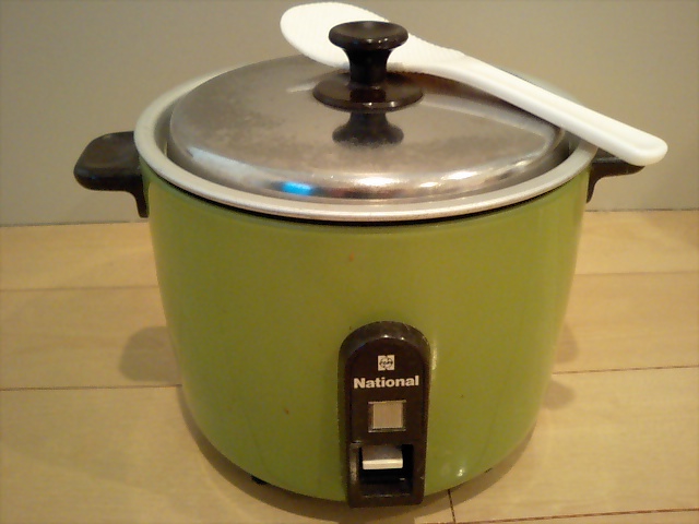 ナショナル National 炊飯器 SR-62 レトロ 昭和 Panasonic - 【新品】ナショナル レトロ電気炊飯器 SR-62 緑の