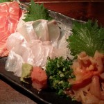 二子新地の雛 お刺身三点盛り