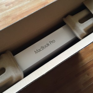 我が家に MacBook Pro (Retina, 15-inch, Mid 2015) が来た！