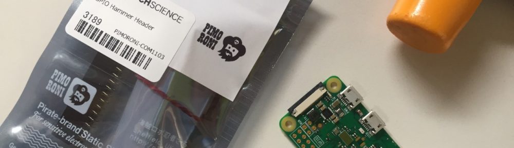 Raspberry Pi zero WにGPIOピンヘッダを取り付けてみる