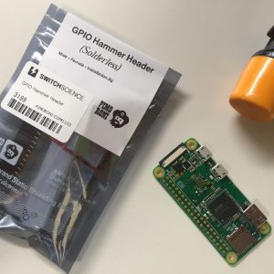Raspberry Pi zero WにGPIOピンヘッダを取り付けてみる